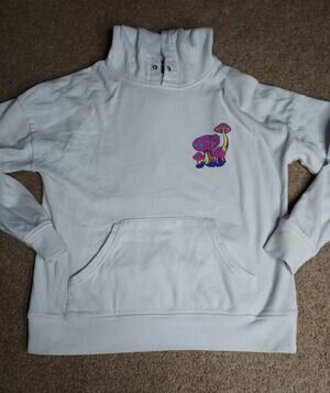 A-Lab Hoodie Adult Small Magic Mushroom Pullover Graphic Sweatshirt Psychedelic